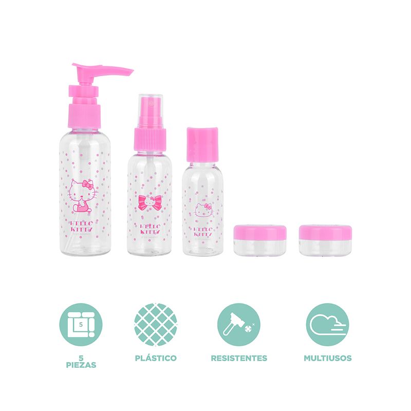 Set-de-botellas-de-viaje-hello-kitty-beauty-diary-series-5-unidades-Sanrio-4-18109