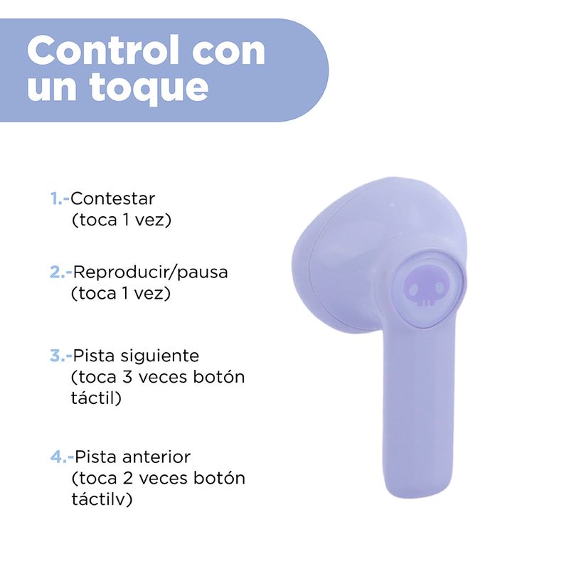 Aud-fonos-tws-kuromi-sweetheart-series-modelo-sx-207-morado-sanrio-Sanrio-4-17568