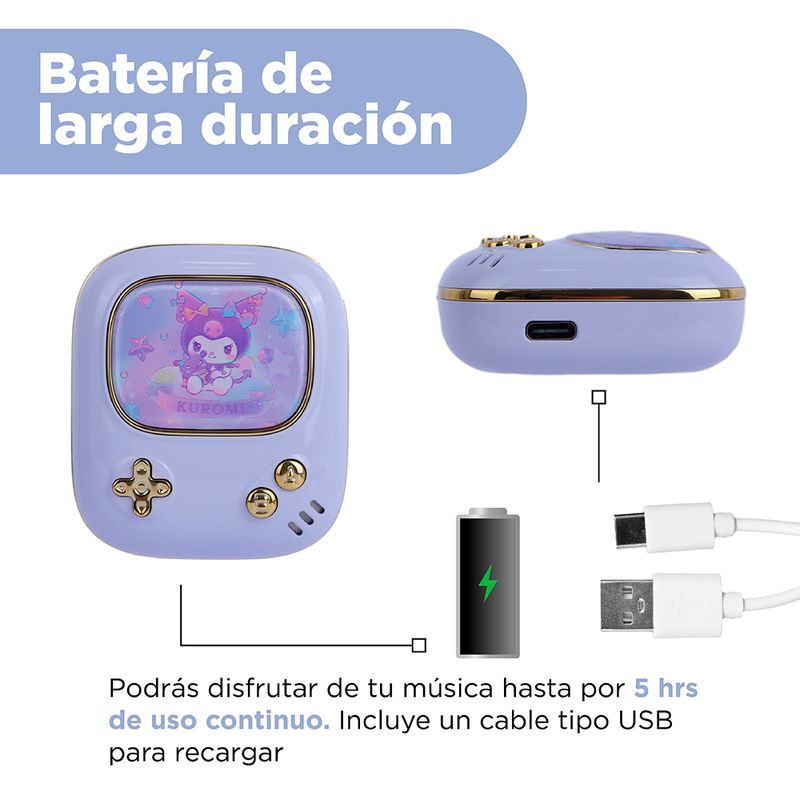 Aud-fonos-tws-kuromi-sweetheart-series-modelo-sx-207-morado-sanrio-Sanrio-6-17568