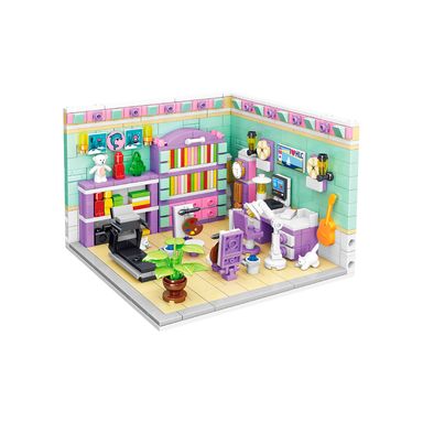 Bloques minicity casa estudio 591 piezas 15cm serie miniso -  Miniso