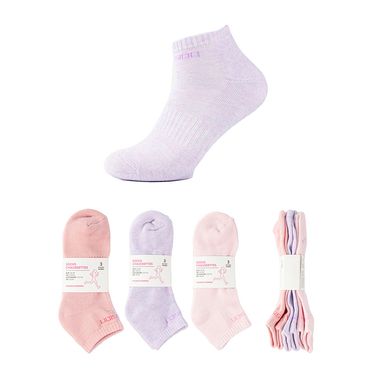 Medias deportivas para mujer miniso rosa degradado 3 pares -  Miniso