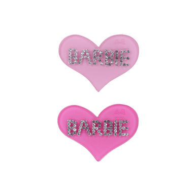 Set de broches para el cabello corazon colección barbie 2 pzas -  Barbie
