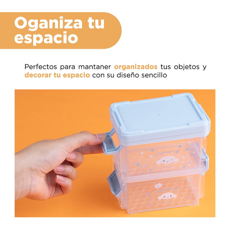 Organizador-de-pl-stico-cinnamoroll-buckle-series-doble-capa-azul-sanrio-Sanrio-4-17564
