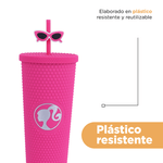 Vaso-de-pl-stico-antideslizante-barbie-collection-con-sorbete-700-ml-rosa-Barbie-7-18196