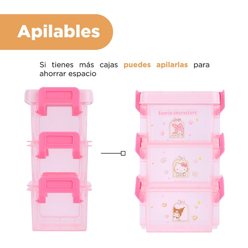 Organizador-de-pl-stico-de-personajes-de-sanrio-caja-de-almacenamiento-de-tres-capas-rosa-Sanrio-6-18511