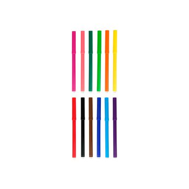 Plumón juego de rotuladores rainbow series 12 colores 16.5cm -  Miniso