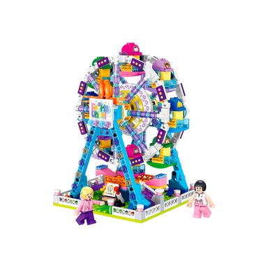 Bloques minicity parque de atracciones ferris wheel 653 pcs 15cm serie miniso -  Miniso