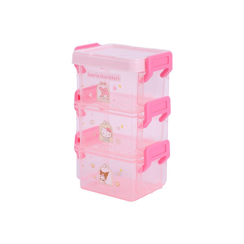 Organizador-de-pl-stico-de-personajes-de-sanrio-caja-de-almacenamiento-de-tres-capas-rosa-Sanrio-1-18511