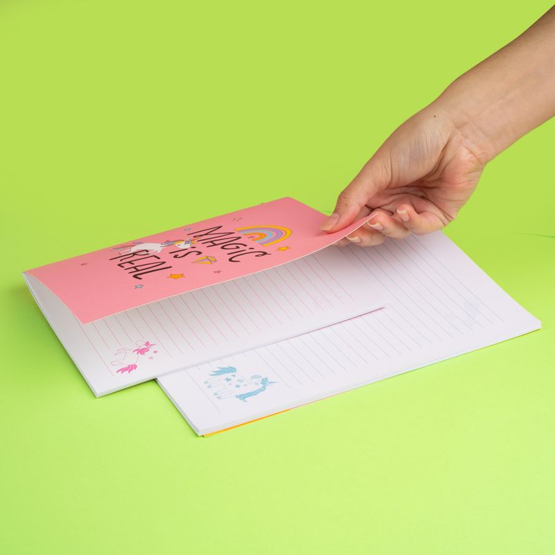 Libretas-y-cuadernos-a5-y-b5-set-2x28-hojas-21cm-x-14-8cm-serie-unicornio-Unicornio-2-16861