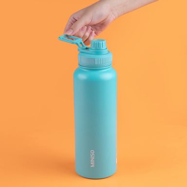 Vaso de acero inoxidable de mano de color solido 1400l verde -  Miniso
