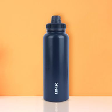 Vaso de acero inoxidable de mano de color solido 1400l azul -  Miniso