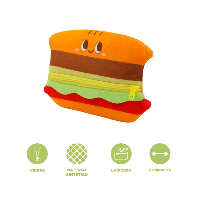 Cartuchera-serie-happy-foods-hamburguesa-20-5cm-miniso-Happy-Foods-3-16492
