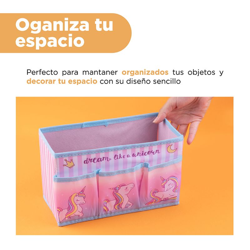 Organizador-de-tela-de-la-serie-unicornio-con-3-bolsillos-laterales-24x12x15cm-Unicornio-4-17029