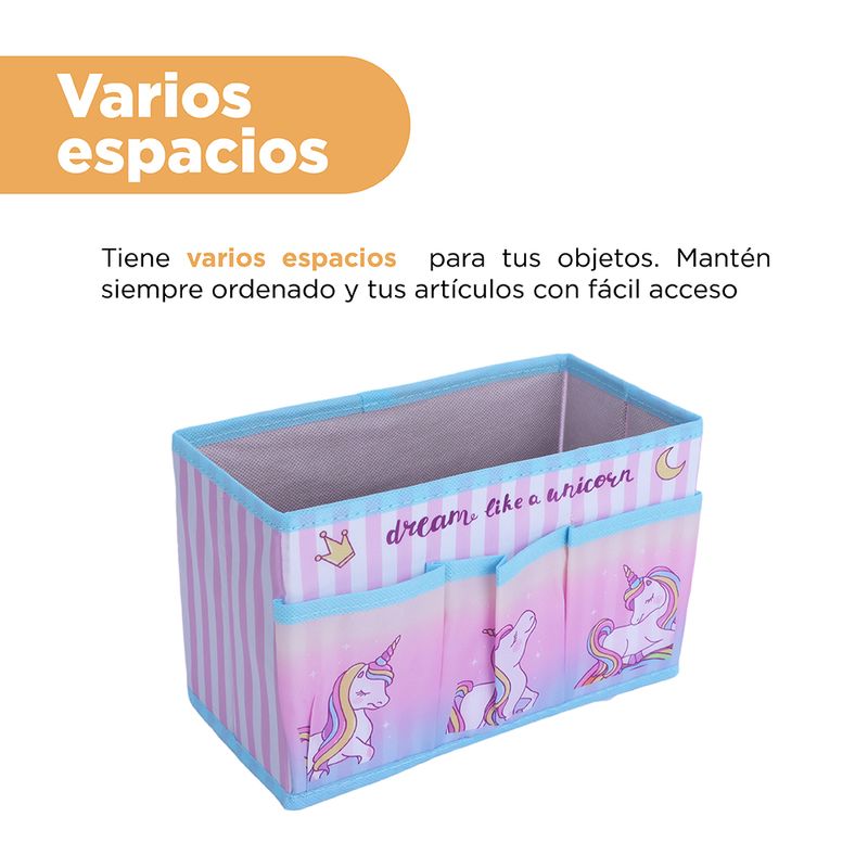 Organizador-de-tela-de-la-serie-unicornio-con-3-bolsillos-laterales-24x12x15cm-Unicornio-5-17029