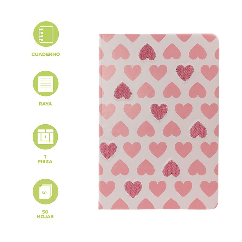 Libretas-y-cuadernos-a5-pu-de-tapa-dura-50-hojas-14-8cm-serie-pink-romance-Miniso-3-18457