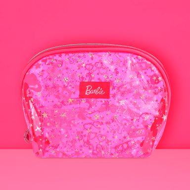 Cosmetiquera traslucida colección barbie rosa -  Barbie