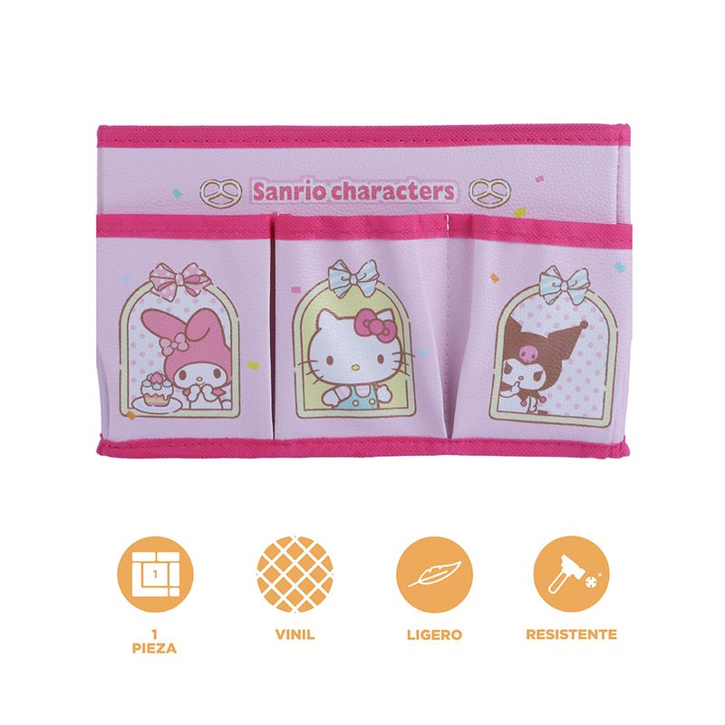 Organizador-de-tela-sanrio-collection-con-3-bolsillos-laterales-rosa-Sanrio-3-17507