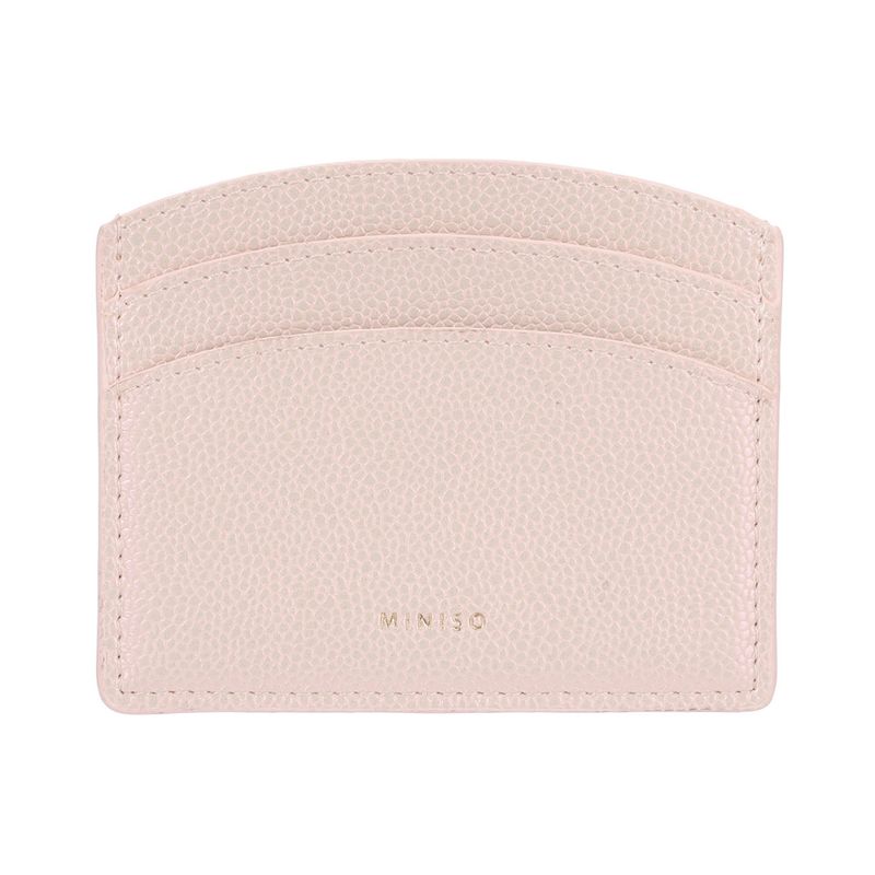 Tarjetero-con-textura-aperlada-miniso-rosa-Miniso-1-17444
