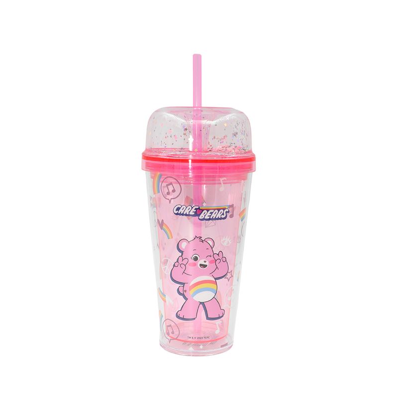 Vaso-de-pl-stico-colecci-n-care-bears-de-doble-pared-con-sorbete-480-ml-rosa-Care-Bears-1-17519