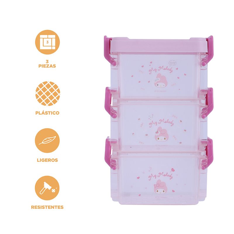 Organizador-de-pl-stico-my-melody-buckle-series-tres-capas-rosa-sanrio-Sanrio-3-17563