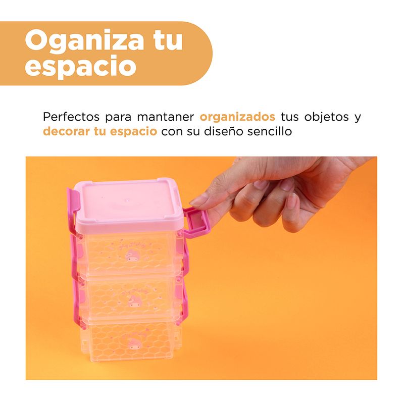 Organizador-de-pl-stico-my-melody-buckle-series-tres-capas-rosa-sanrio-Sanrio-4-17563