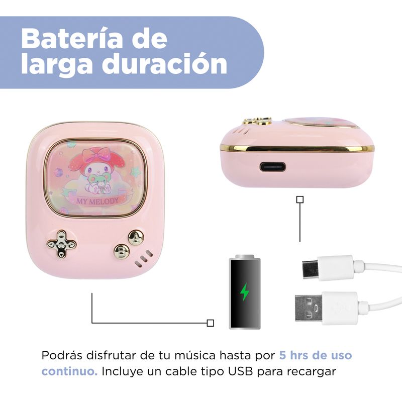 Aud-fonos-tws-my-melody-sweetheart-series-modelo-sx-207-rosa-sanrio-Sanrio-6-17569