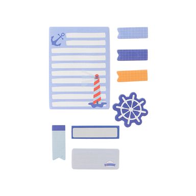 Post it fichas de planificación 7x30 hojas serie navy blue -  Navy Blue