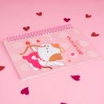 Libretas-y-cuadernos-pink-romance-con-alambre-a5-50-hojas-rosa-gato-14-8cm-serie-mini-family-Mini-Family-Series-4-18463