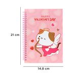 Libretas-y-cuadernos-pink-romance-con-alambre-a5-50-hojas-rosa-gato-14-8cm-serie-mini-family-Mini-Family-Series-5-18463