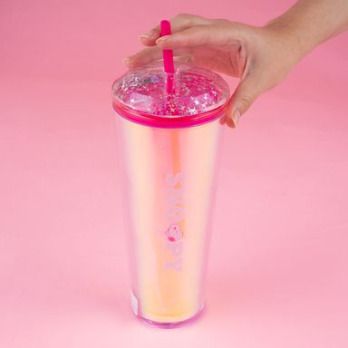 Vaso de plástico snoopy collection de doble pared con sorbete 800 ml -  Snoopy