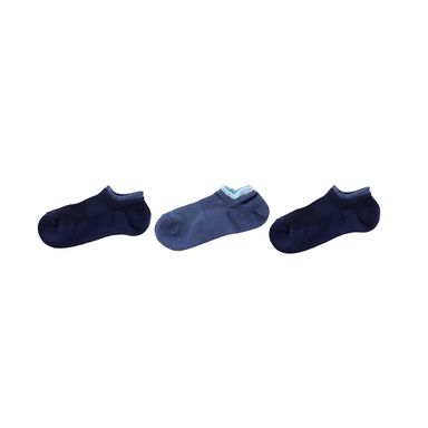 Paquete de medias para hombre anti derrapante gris 3 pares colroes azul -  Miniso