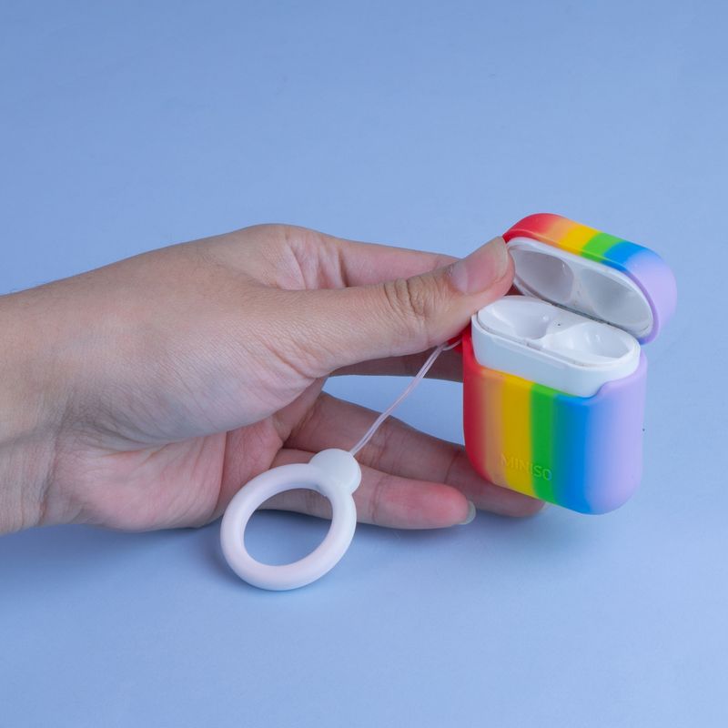 Estuche-protector-airpods-2-serie-color-blocking-rainbow-miniso-Miniso-2-16406