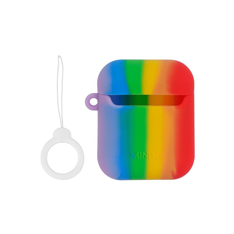 Estuche-protector-airpods-2-serie-color-blocking-rainbow-miniso-Miniso-1-16406