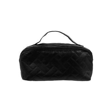 Cosmetiquera miniso acolchada con asa negro -  Miniso