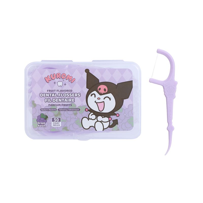 Hilo-dental-sabor-fruta-kuromi-50-unidades-Sanrio-1-18164