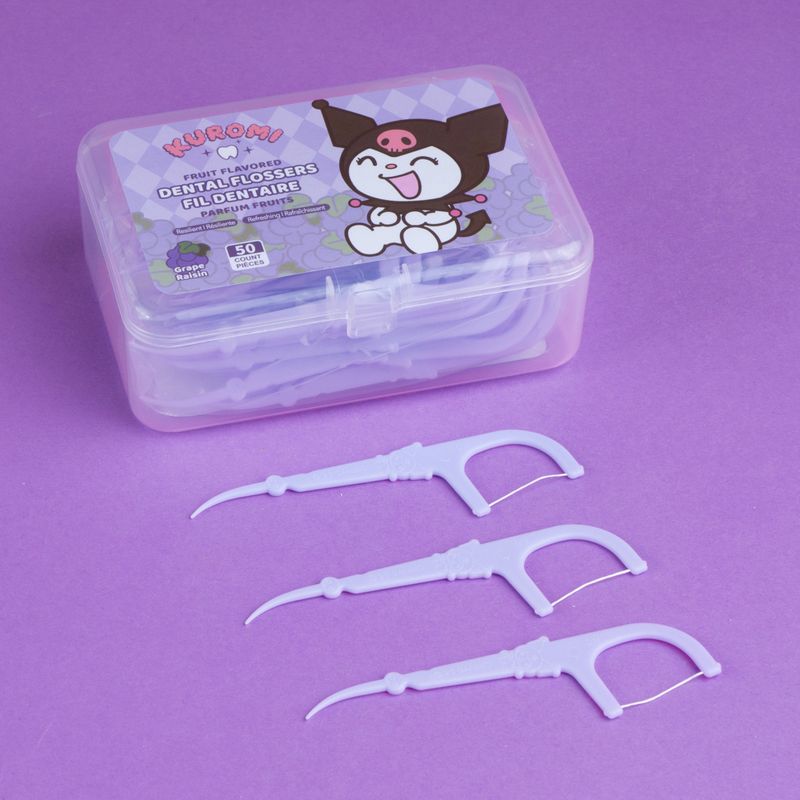 Hilo-dental-sabor-fruta-kuromi-50-unidades-Sanrio-5-18164