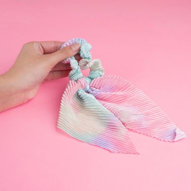 Liga para el cabello con cintas miniso arcoíris -  Miniso