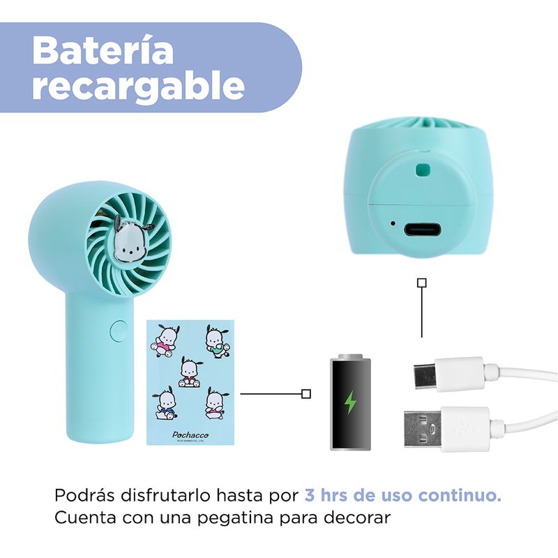 Ventilador-de-mano-sanrio-pochacco-verde-Sanrio-6-16559