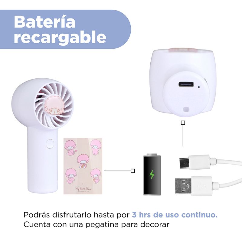 Ventilador-de-mano-sanrio-piano-blanco-Sanrio-6-16561