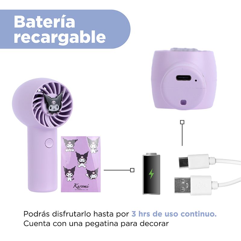 Ventilador-de-mano-sanrio-kuromi-morado-Sanrio-6-16564