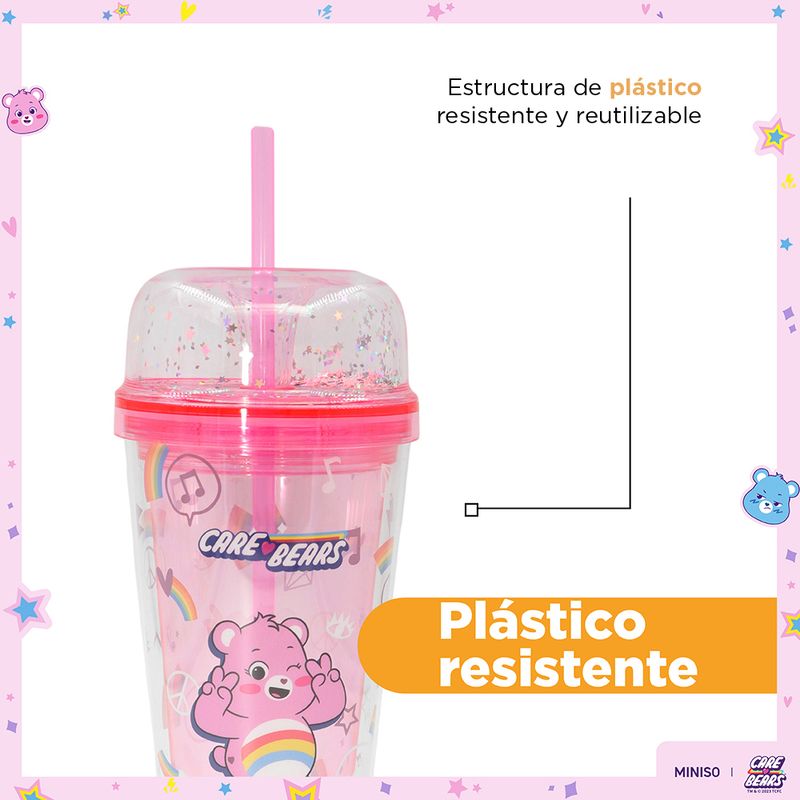 Vaso-de-pl-stico-colecci-n-care-bears-de-doble-pared-con-sorbete-480-ml-rosa-Care-Bears-6-17519