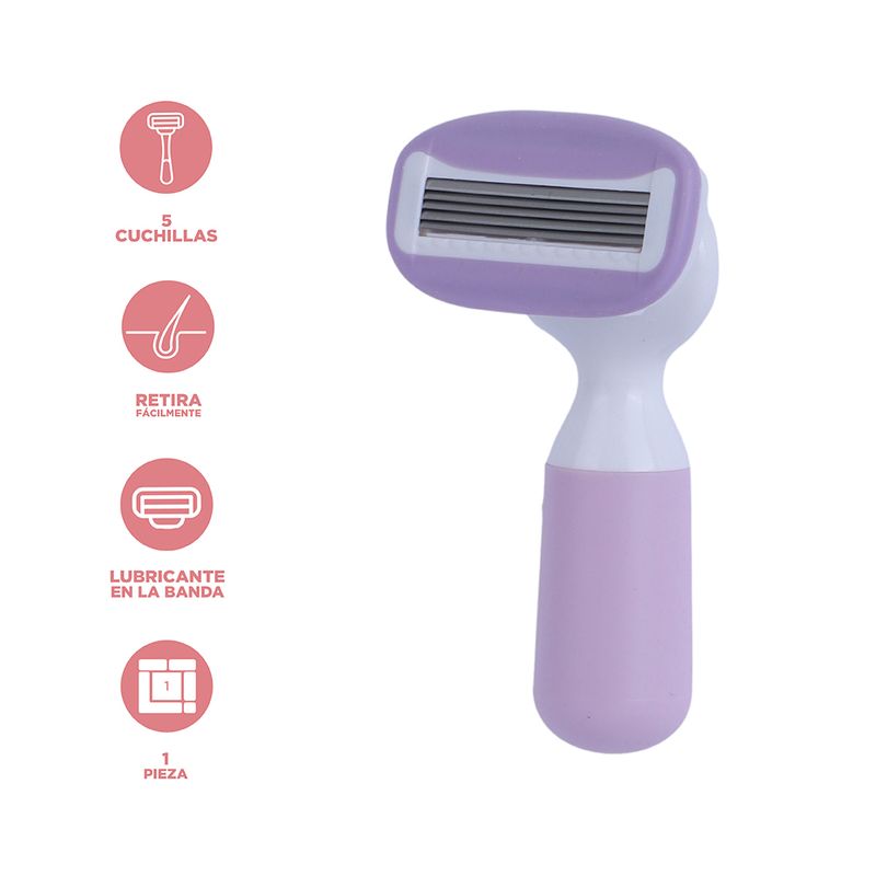Mini-maquinilla-de-afeitar-de-5-hojas-para-mujer-con-estuche-p-rpura-Miniso-3-16342