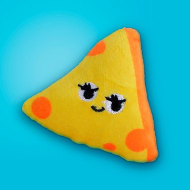 Juguetes para mascotas serie happy foods para gatos queso 8cm x 10cm miniso -  Happy Foods