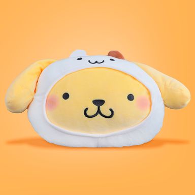 Almohadas y cojines con forma de cabeza pompompurin 37cm x 28cm serie sanrio -  Sanrio