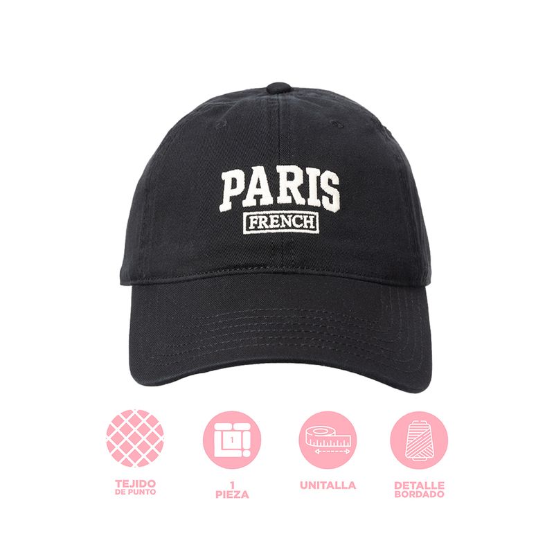 Gorra-de-be-sbol-miniso-bordado-paris-negro-Miniso-4-17754
