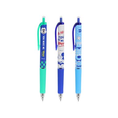 Lapicero set disney colección 100 smile faces de gel 3 piezas, mickey 13.5cm mickey mouse disney -  Disney