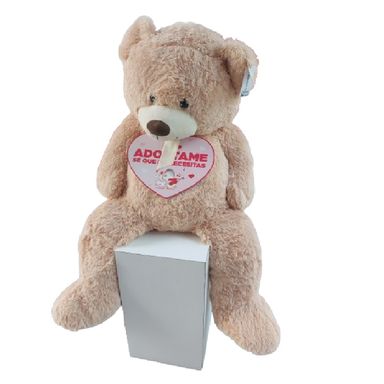 Peluche oso grande caqui 132cm serie mini family -  Mini Family