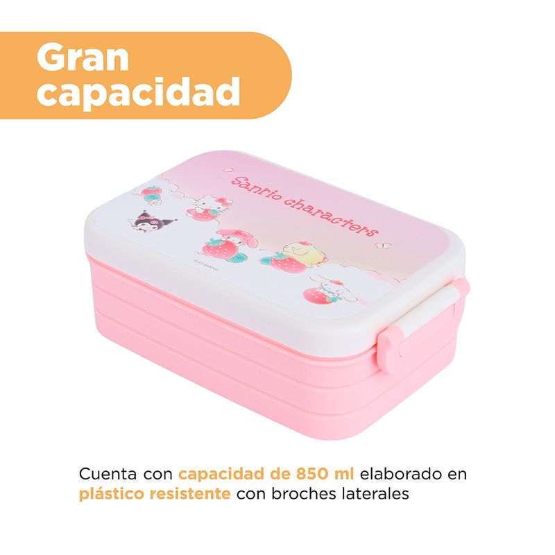 Taper-personajes-sanrio-colecci-n-fresa-bento-box-850ml-rosa-Sanrio-5-18776
