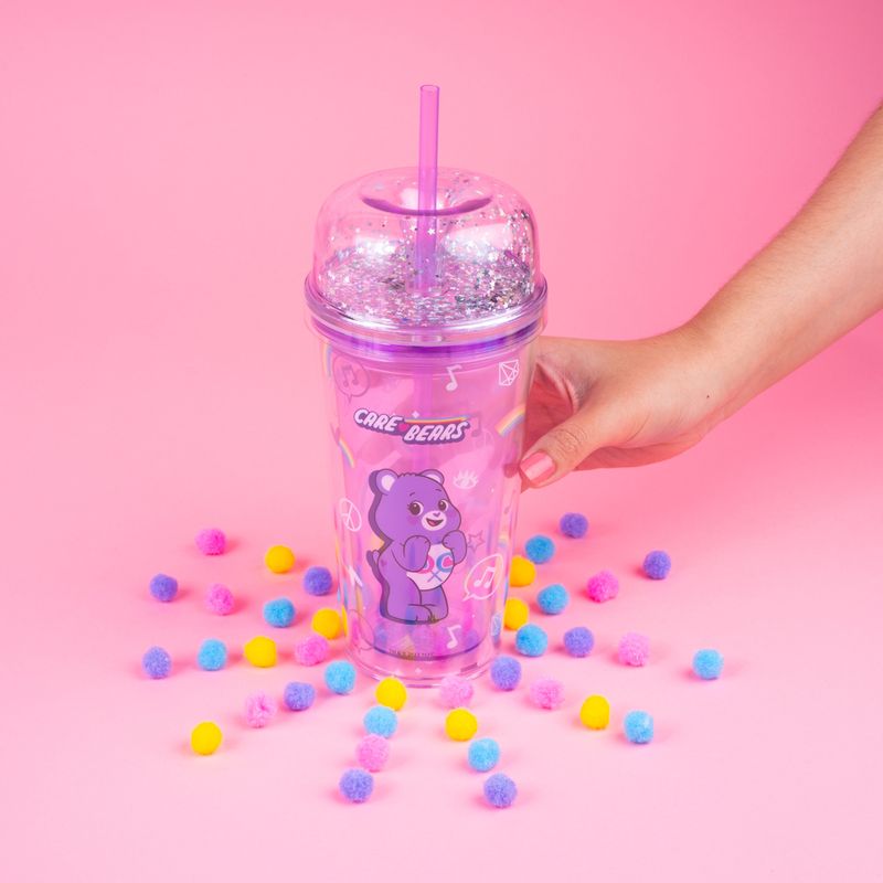 Vaso-de-pl-stico-colecci-n-care-bears-de-doble-pared-con-sorbete-480-ml-morado-Care-Bears-2-18844
