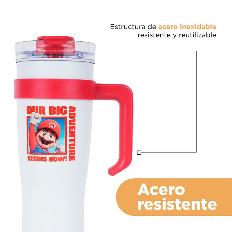 Botella Reutilizable Super Mario de Acero Inoxidable
